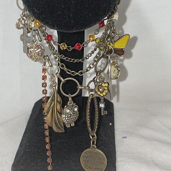 Chained Layered Bracelet with Charms - Picture 2 of 9